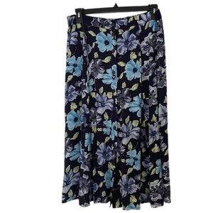 Sag Harbor Floral A Line Maxi Skirt Boho, Cottagecore, Vintage Inspired